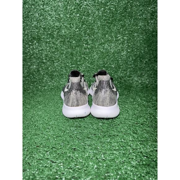 Nike Free RN Flyknit Womens Size 8.5 Black White Running Shoes Athletic Sneakers - Picture 7 of 10